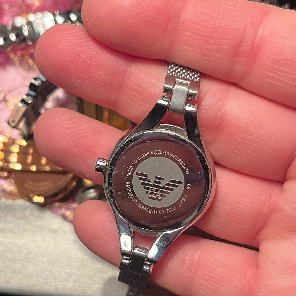 Emporio Armani Mother of Pearl Watch - Picture 3 of 3